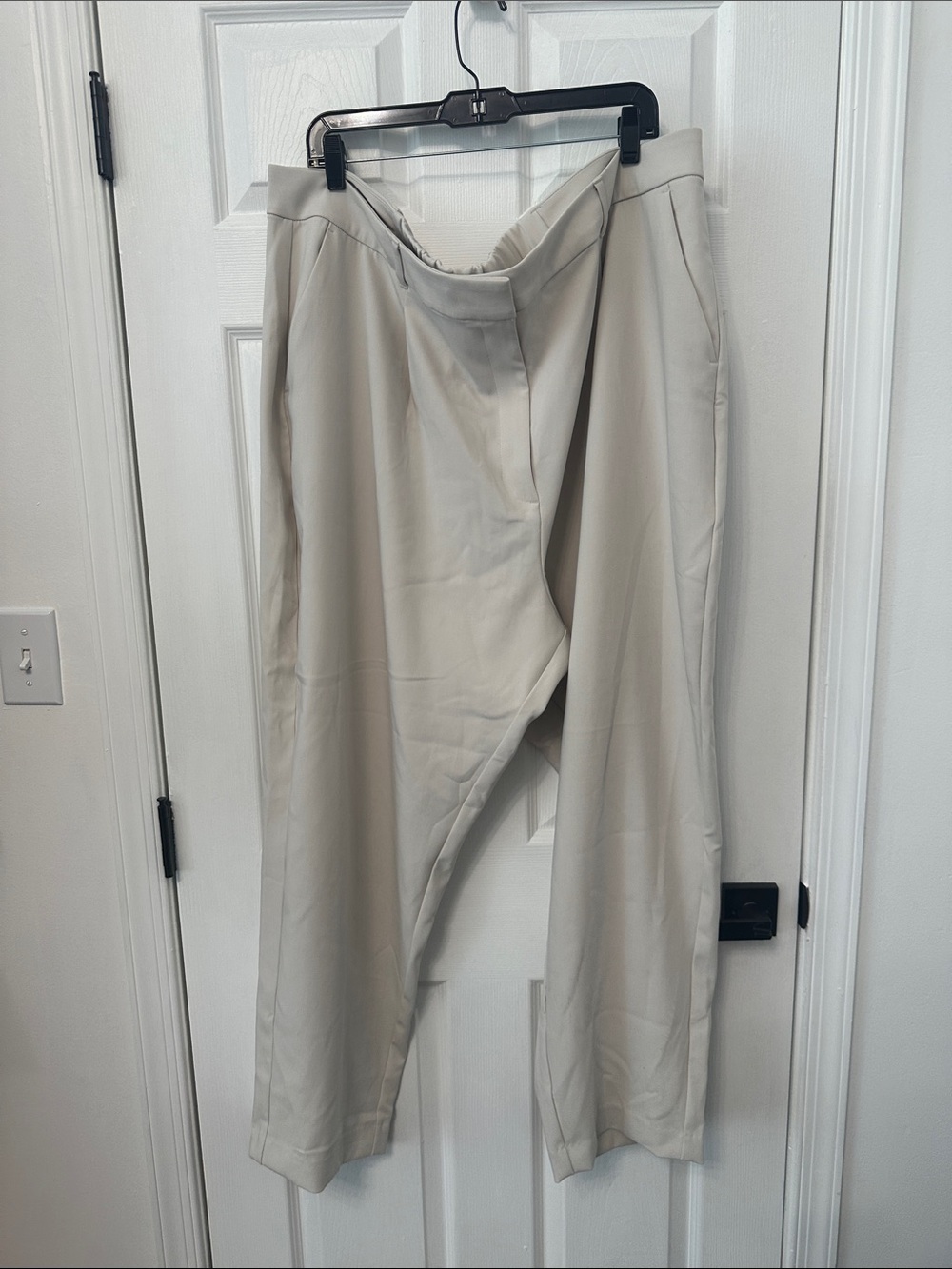 Women Cream Taylor straight trousers worn once